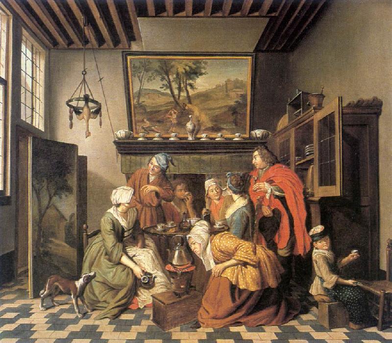 HOREMANS, Jan Jozef II The Marriage Contract sfg Norge oil painting art